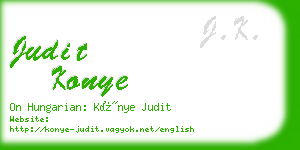 judit konye business card
